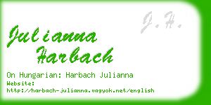 julianna harbach business card